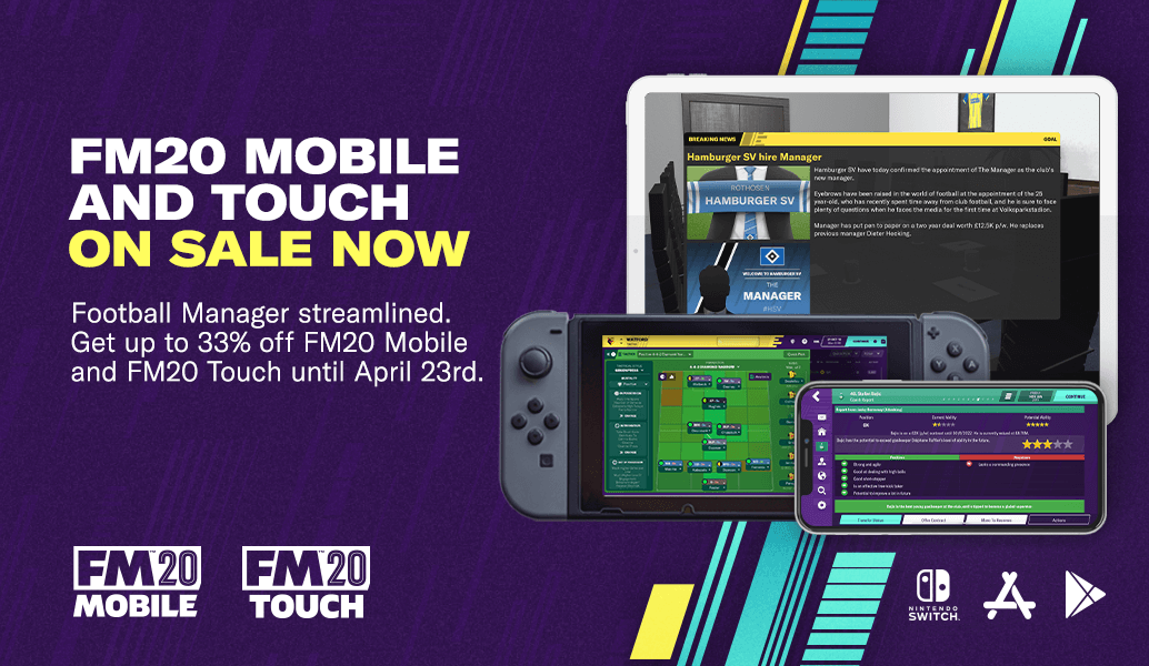 Football Manager 2020 Mobile and Touch now up to 33% off