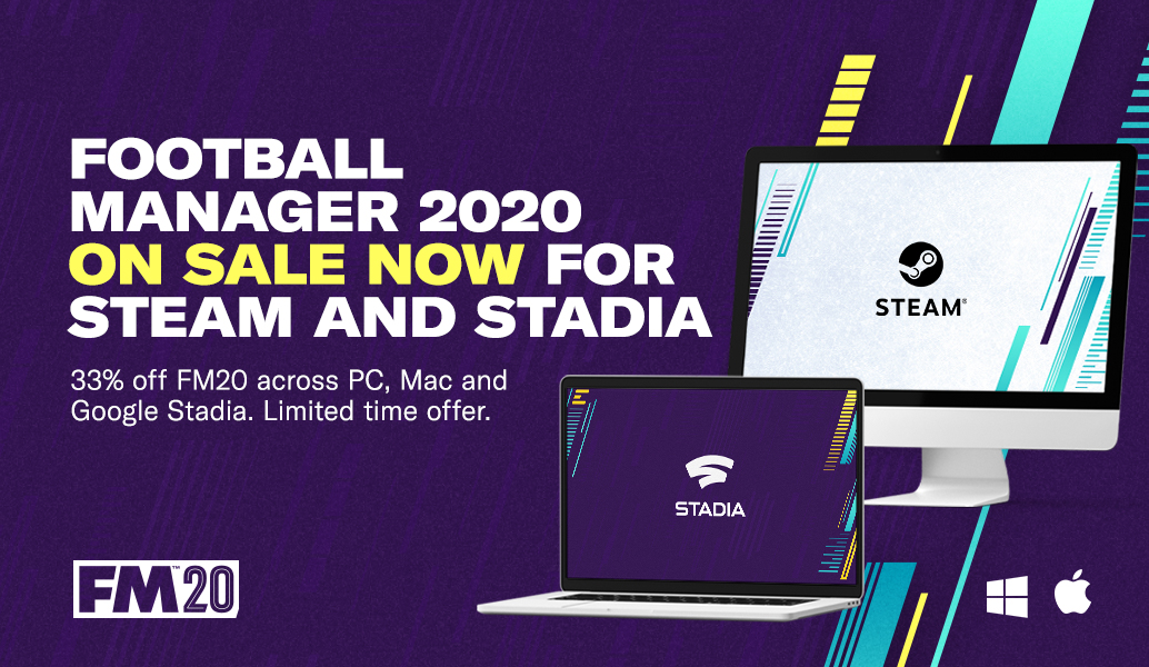 33% off Football Manager 2020 