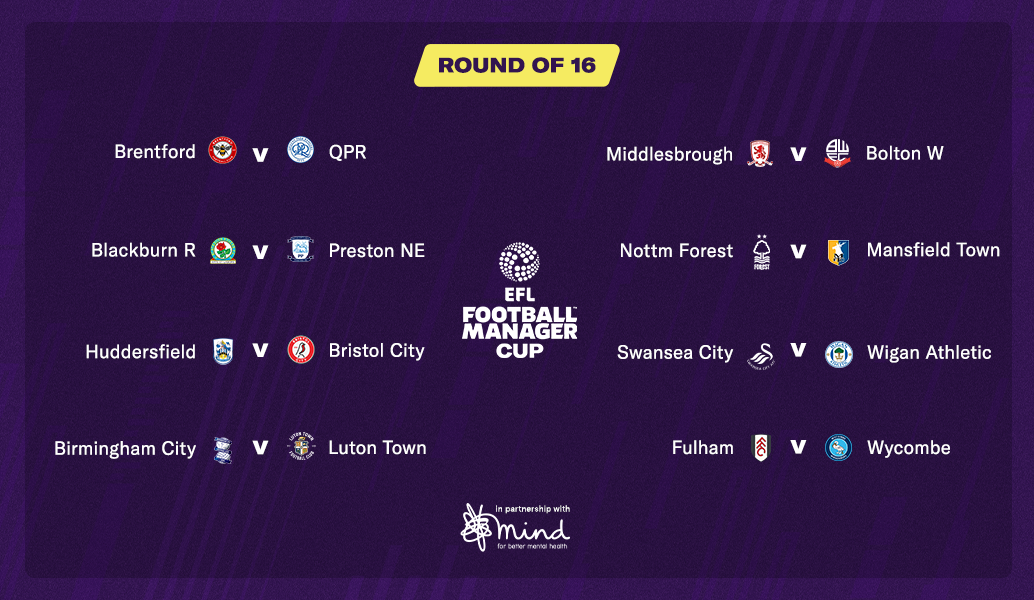 EFL Football Manager Cup | Round of 16 Preview 