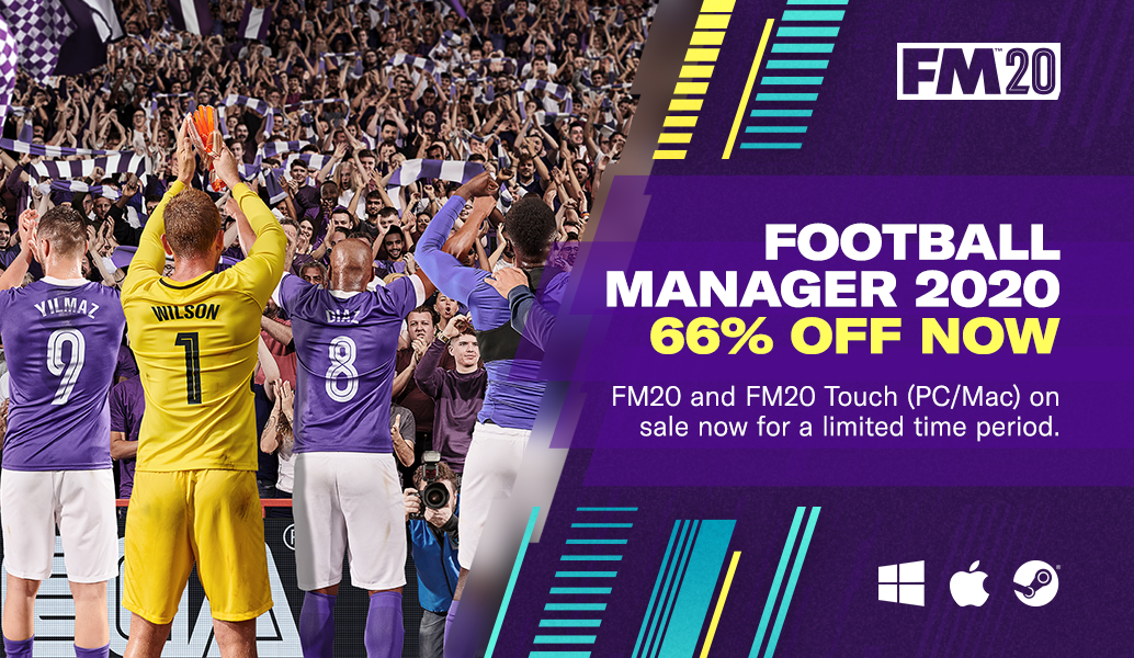 Get 66% off Football Manager 2020 