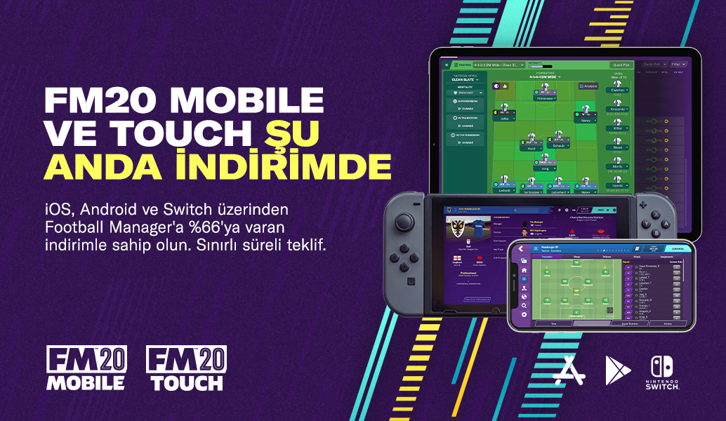 Football Manager 2020 Mobile ve Touch şu anda %66'ya varan indirimde