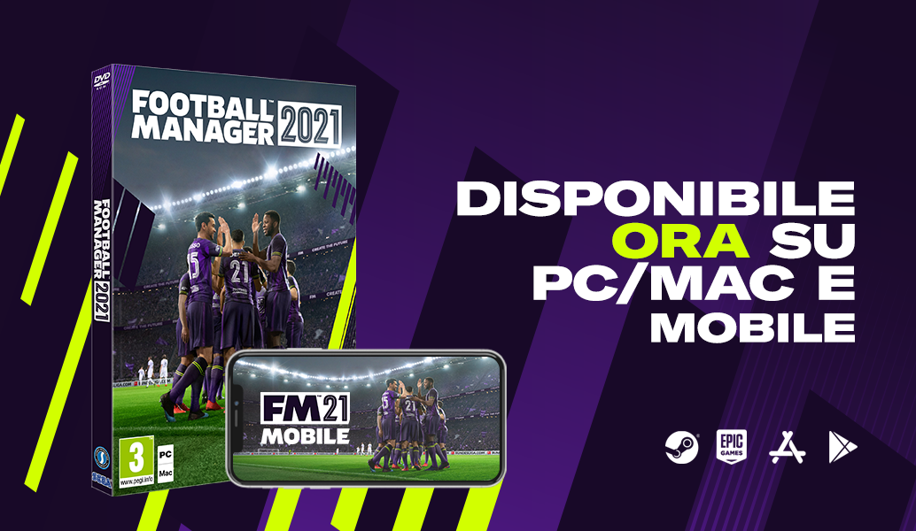 Football Manager 2021 DISPONIBILE ORA