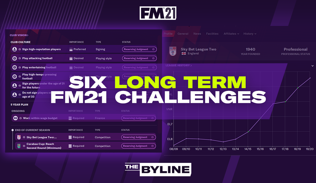 Six Long-Term Challenges to Smash on FM21