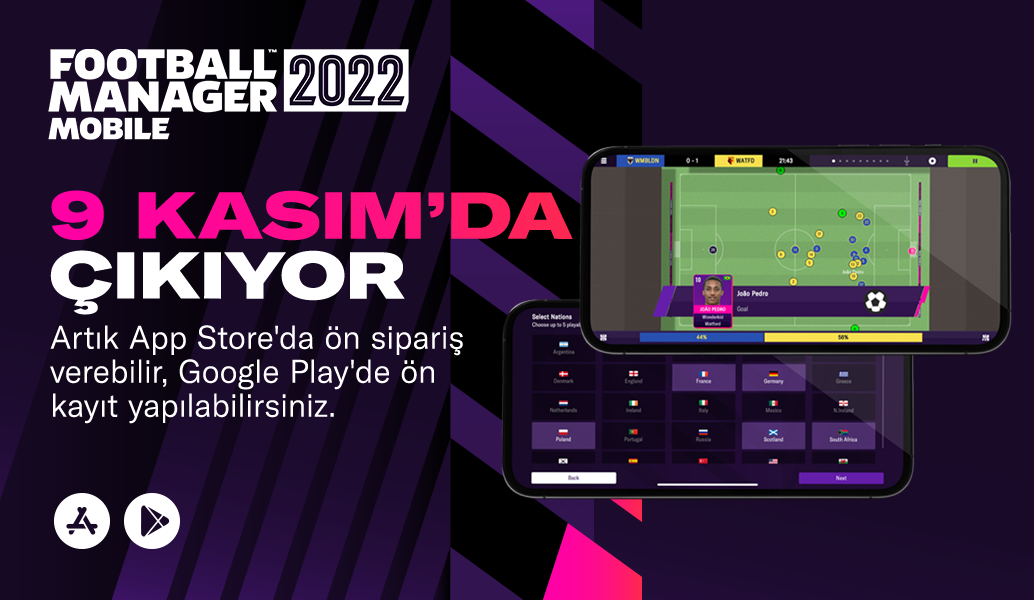 Football Manager 2022 Mobile artık Ön Sipariş için Hazır