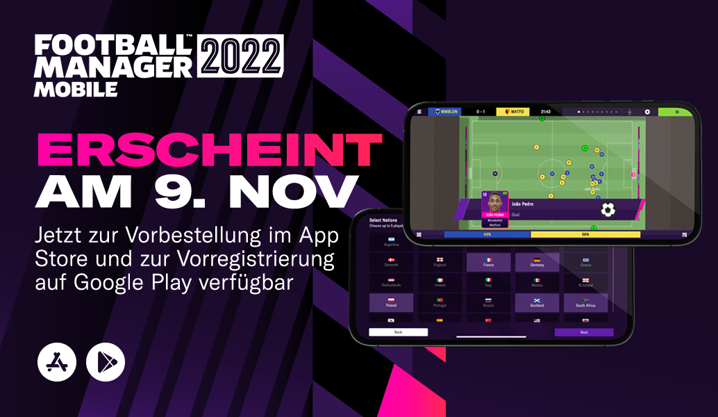 Football Manager 2022 Mobile jetzt zur Vorbestellung erhältlich