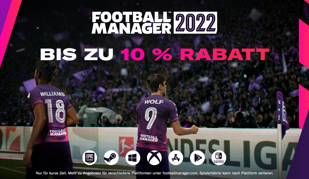 Football Manager 2022 – JETZT 10 % GÜNSTIGER