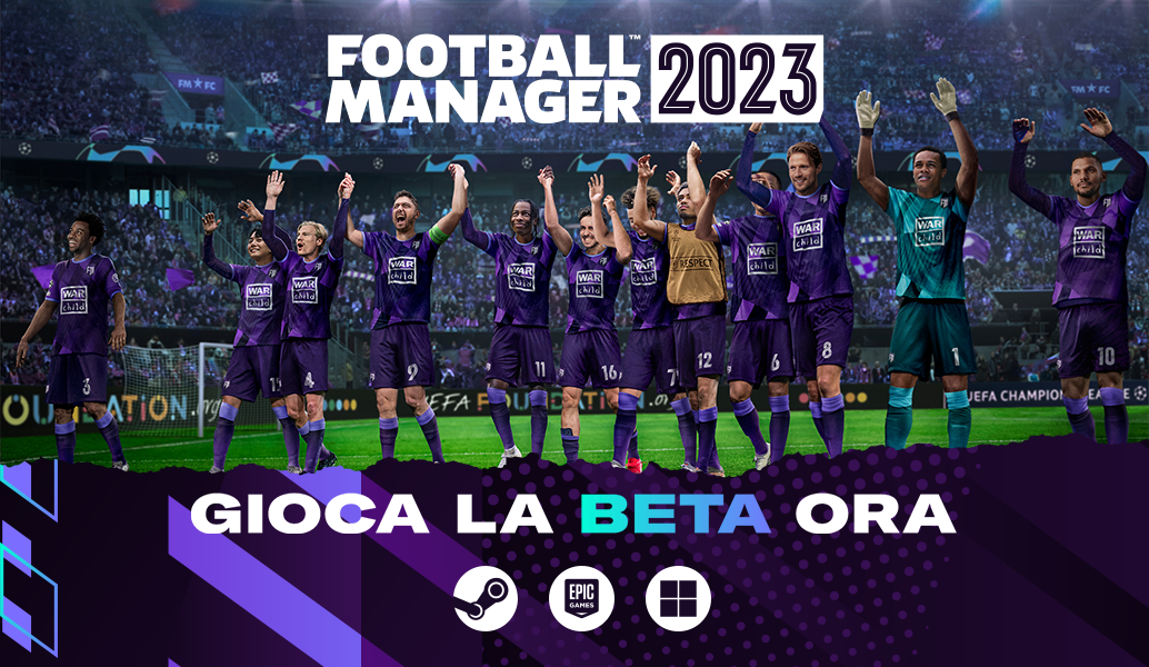 La beta anticipata di Football Manager 2023 è disponibile