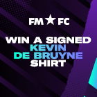 Win signed De Bruyne shirt with FMFC