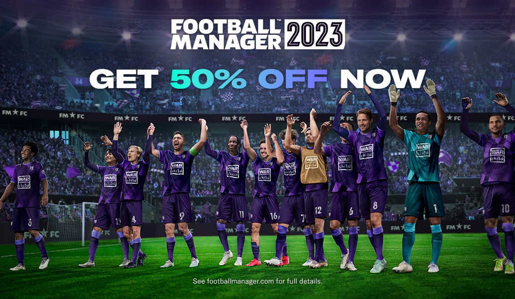 Save 50% on Football Manager 2023 across all platforms