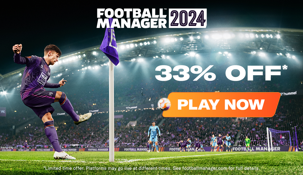 Score 33% off Football Manager 2024 
