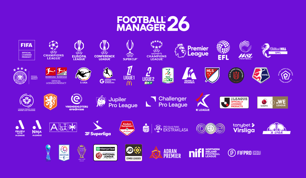 Lizenzen für Football Manager 26