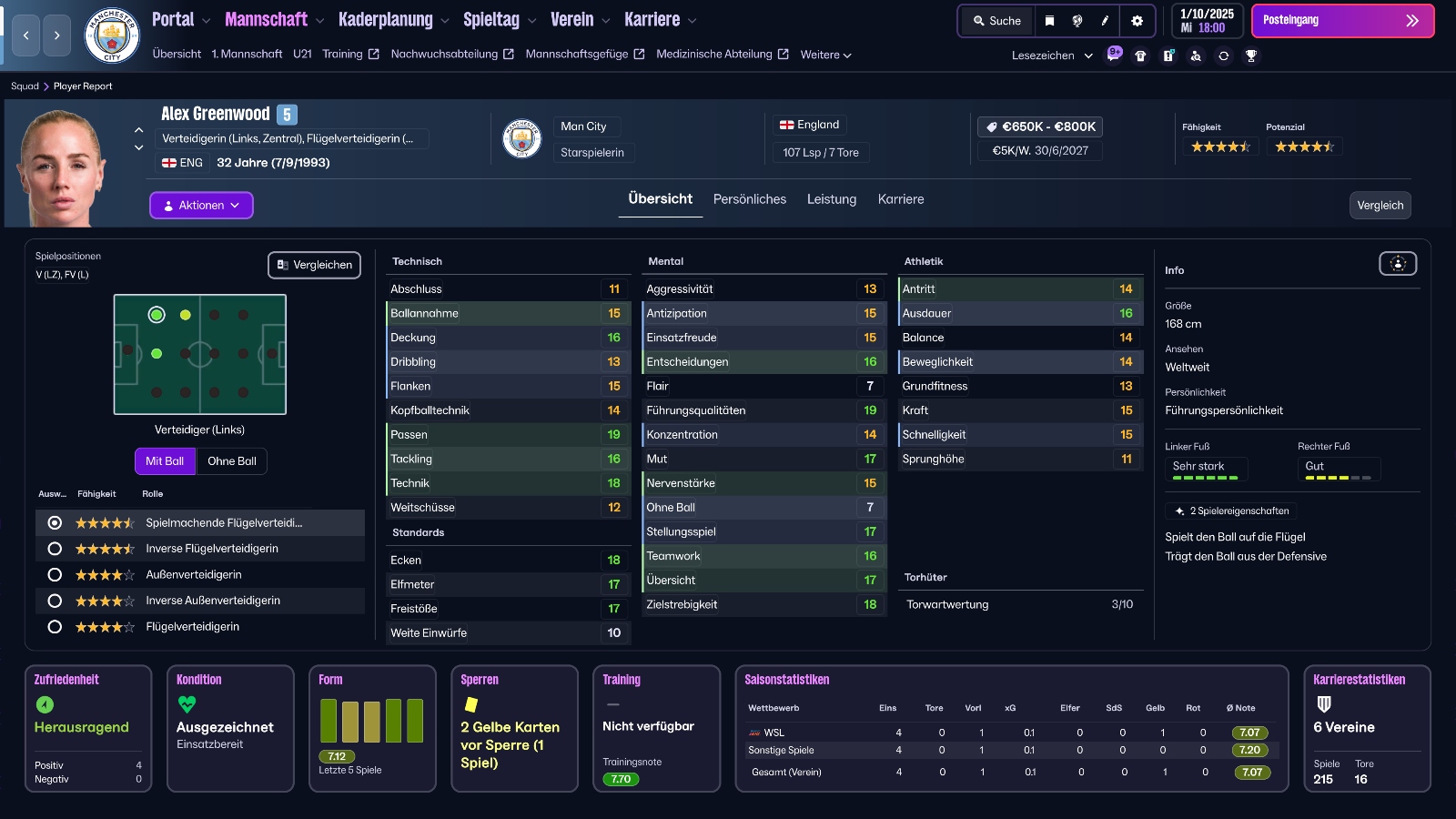 FM26 Alex Greenwood Profile