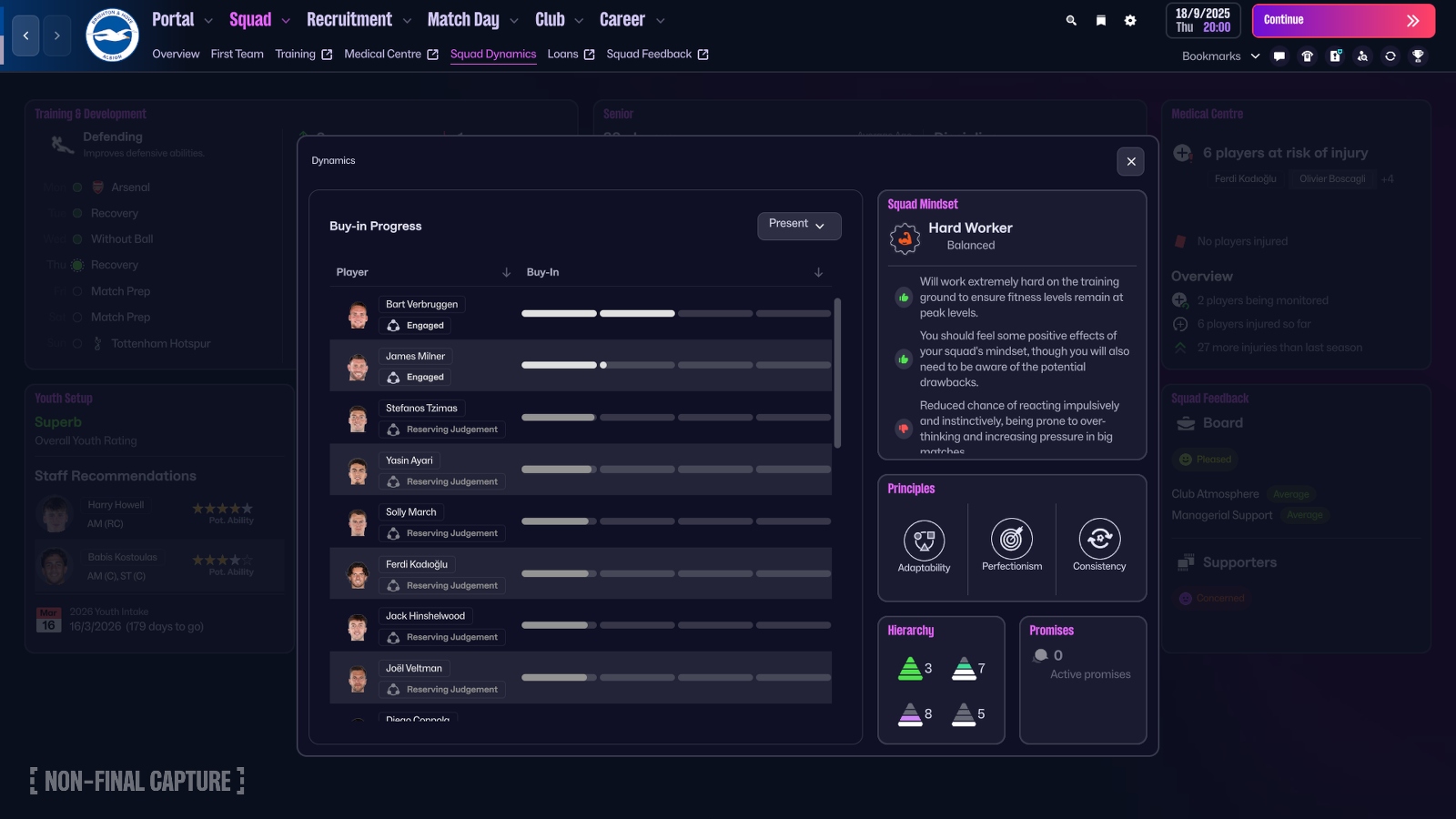 FM26 Console Squad Dynamic Engine