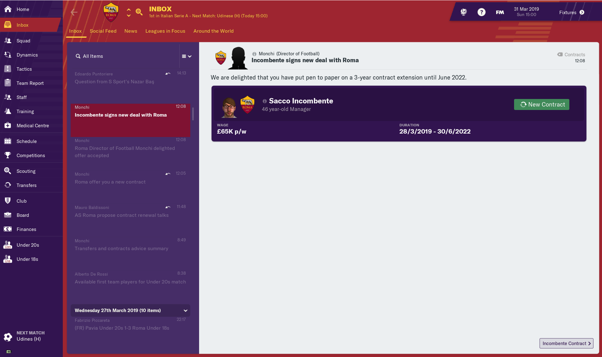 FM19 new contract 