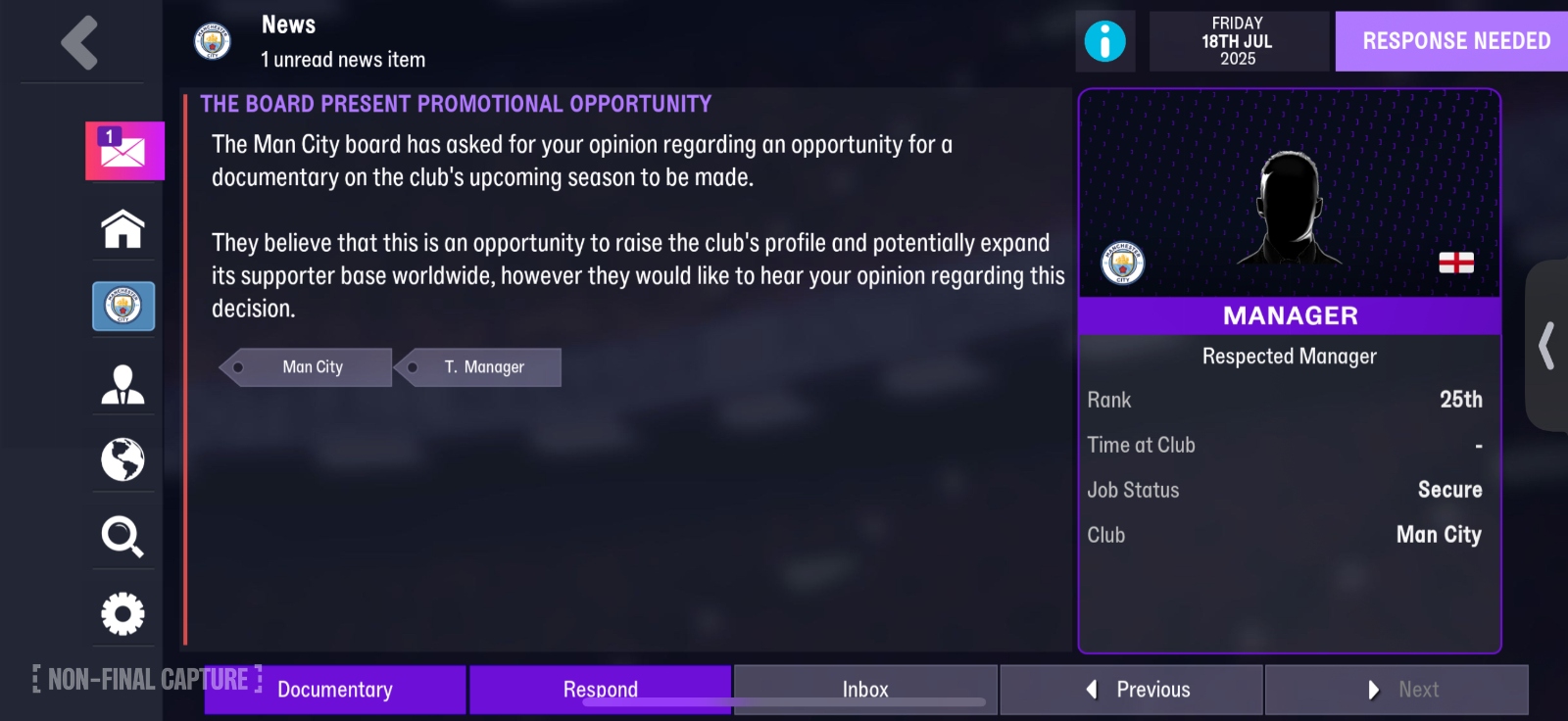 FM26 Mobile News Item