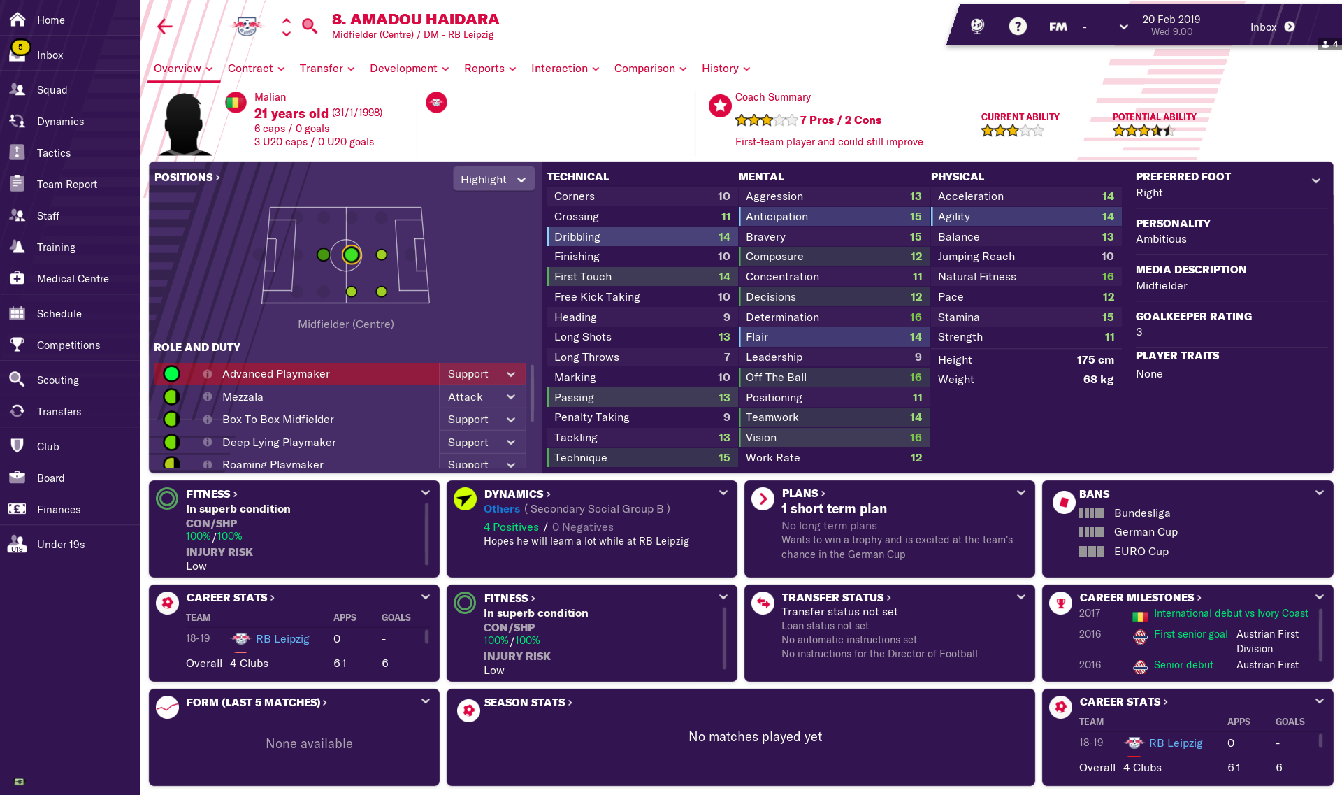 Amadou Haidara Player Profile