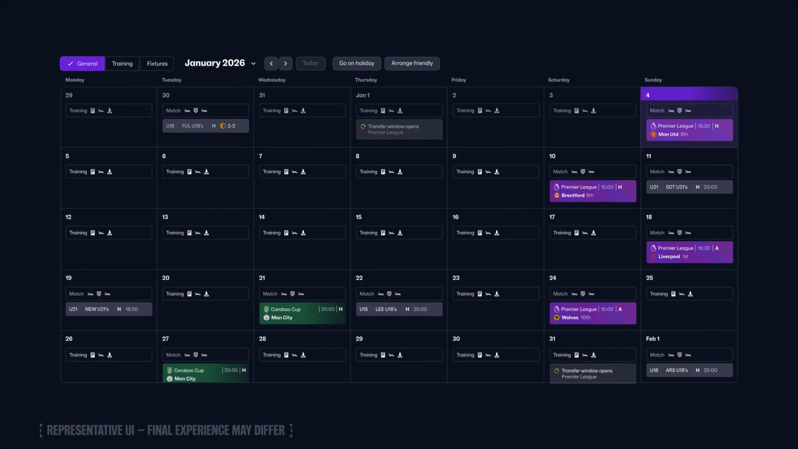 Calendar Example