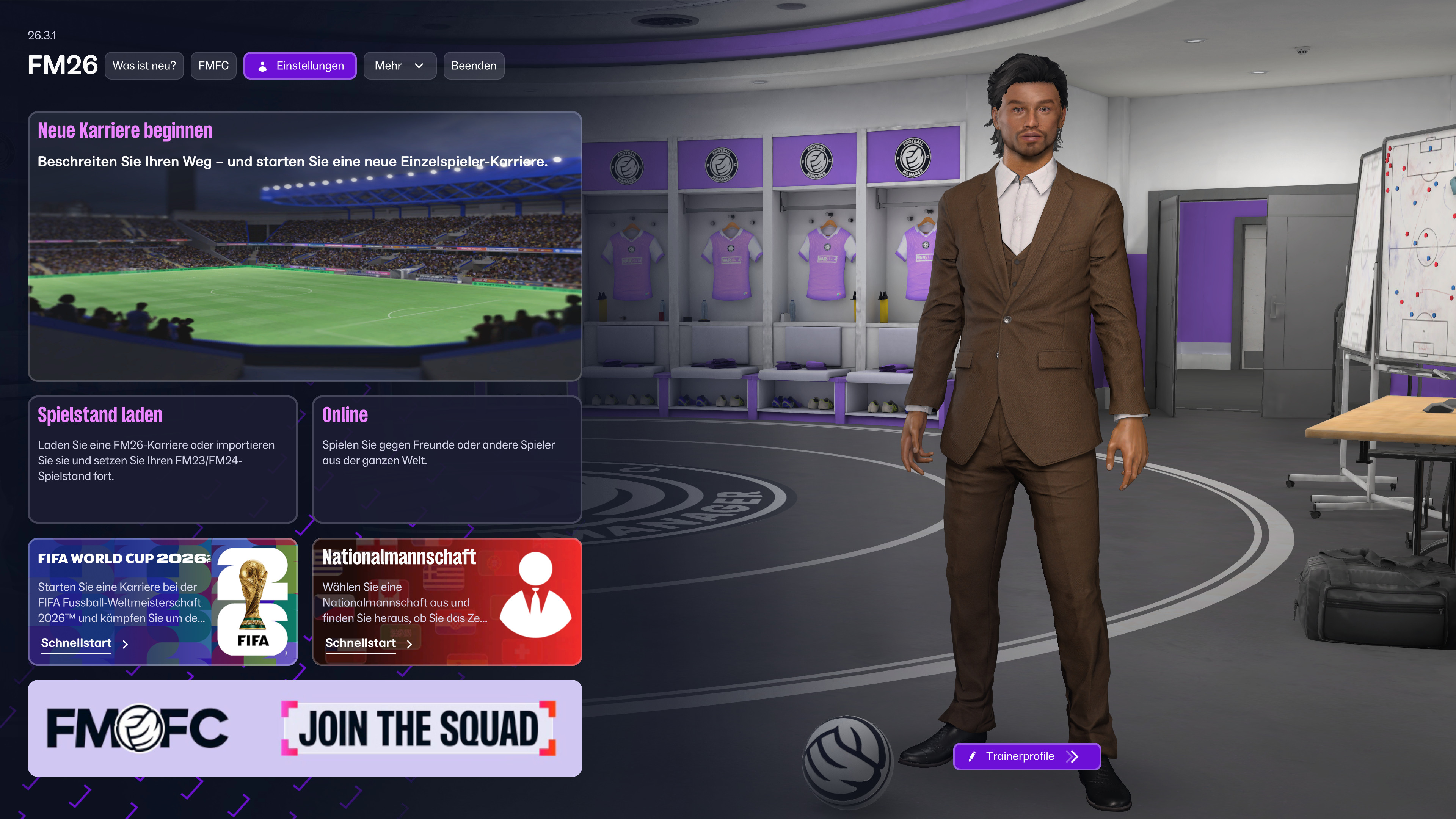 Main Menu