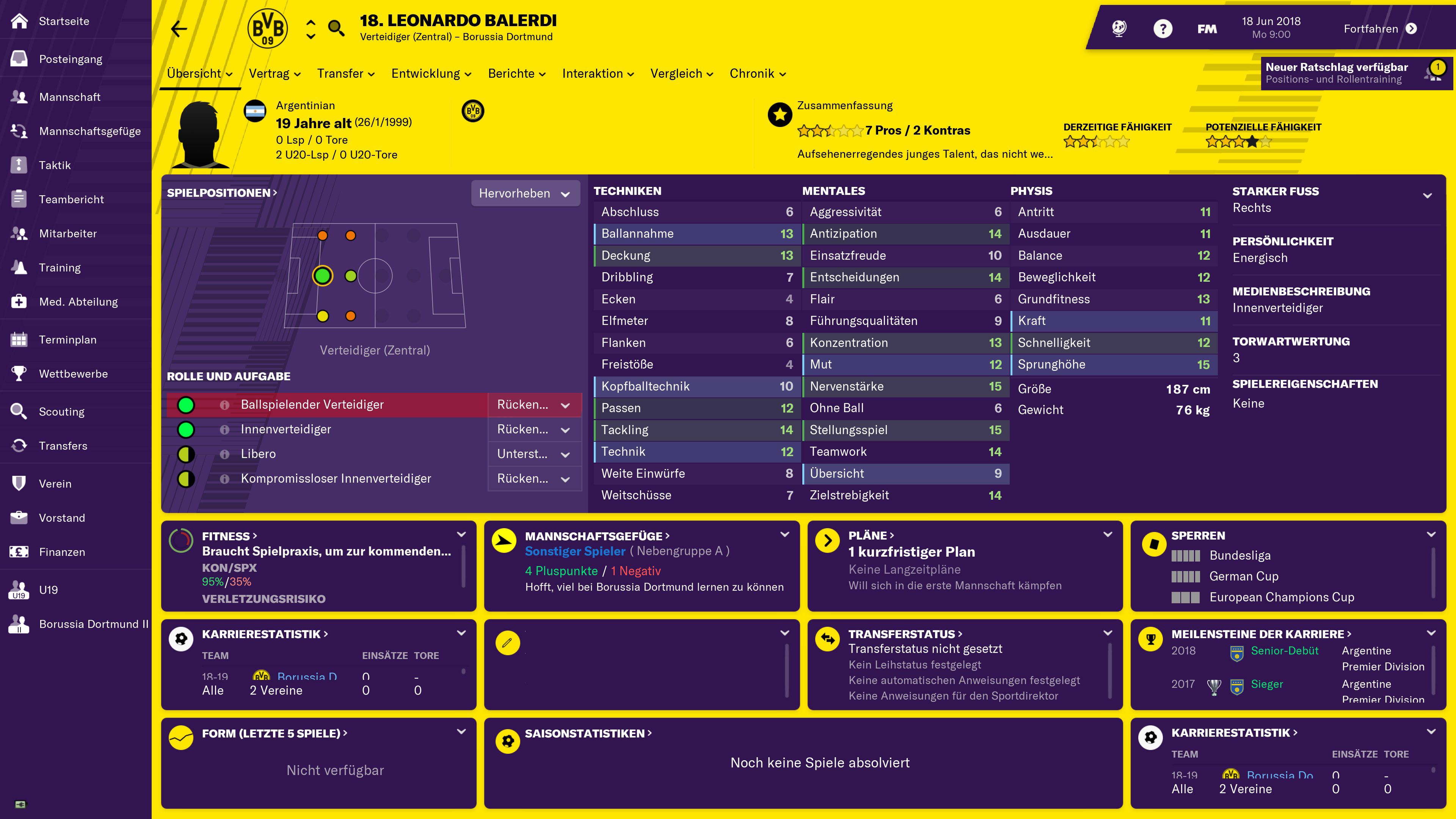 Leonardo Balerdi Player Profile