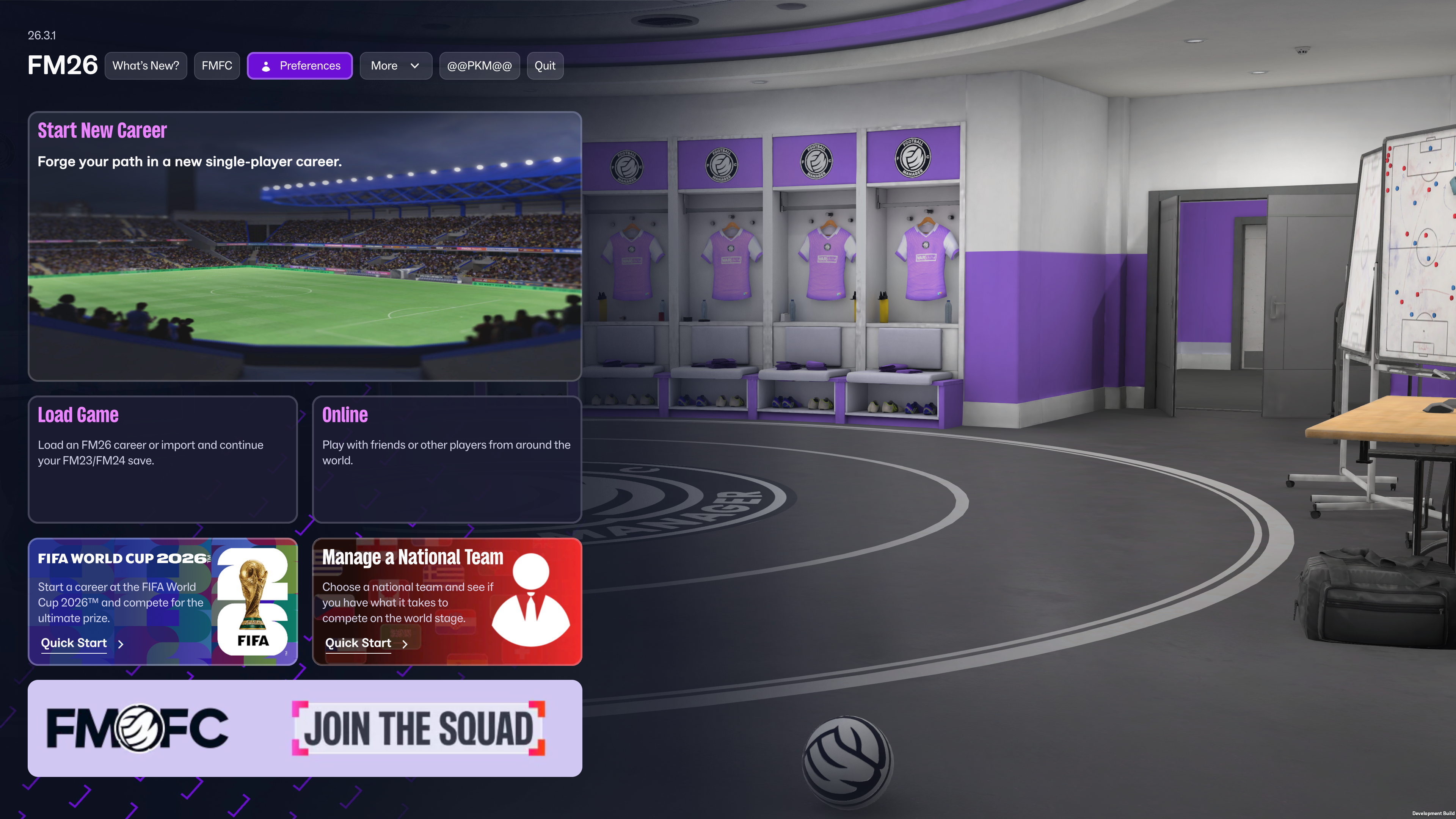 Main Menu