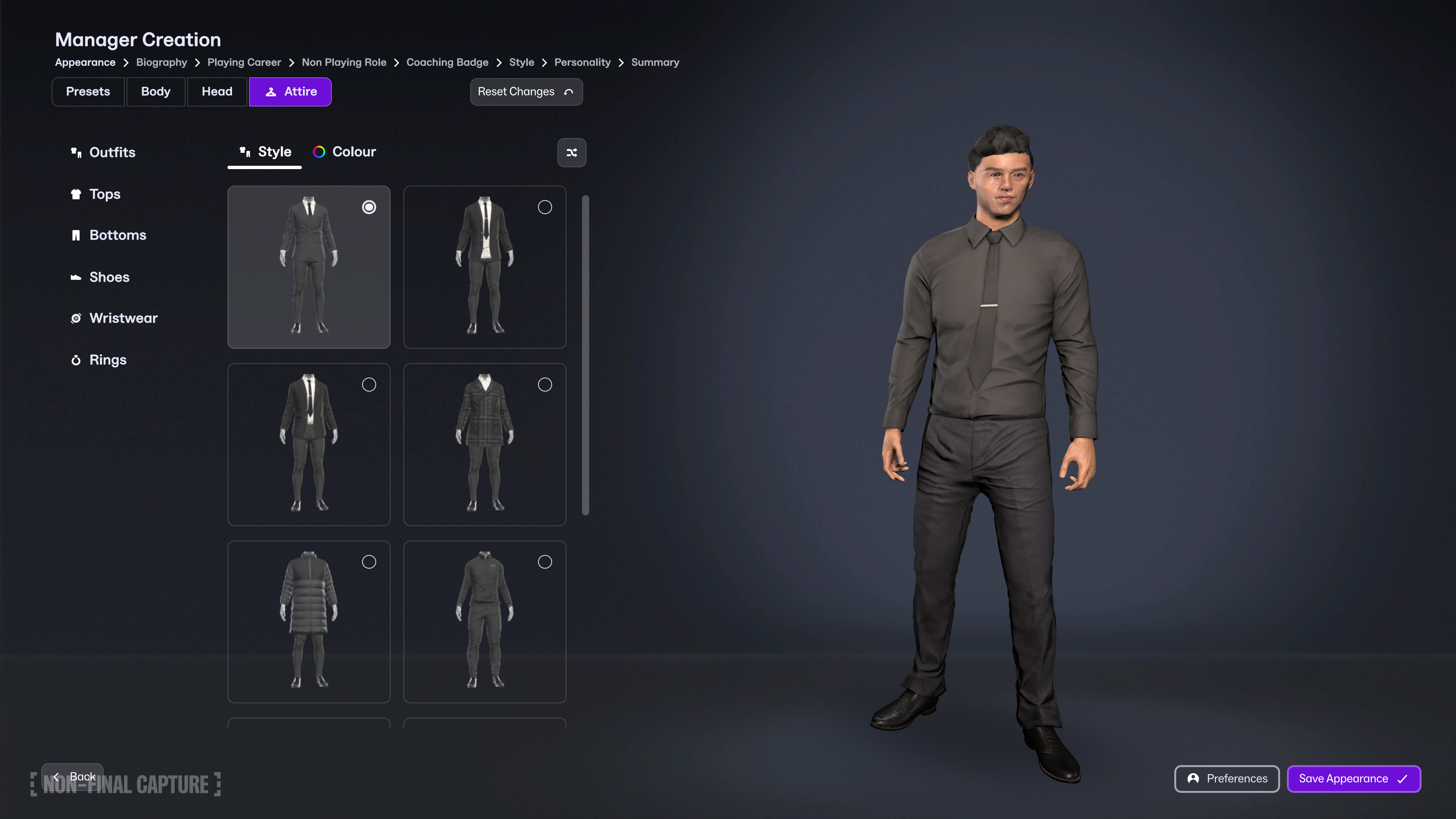 Outfit Screen