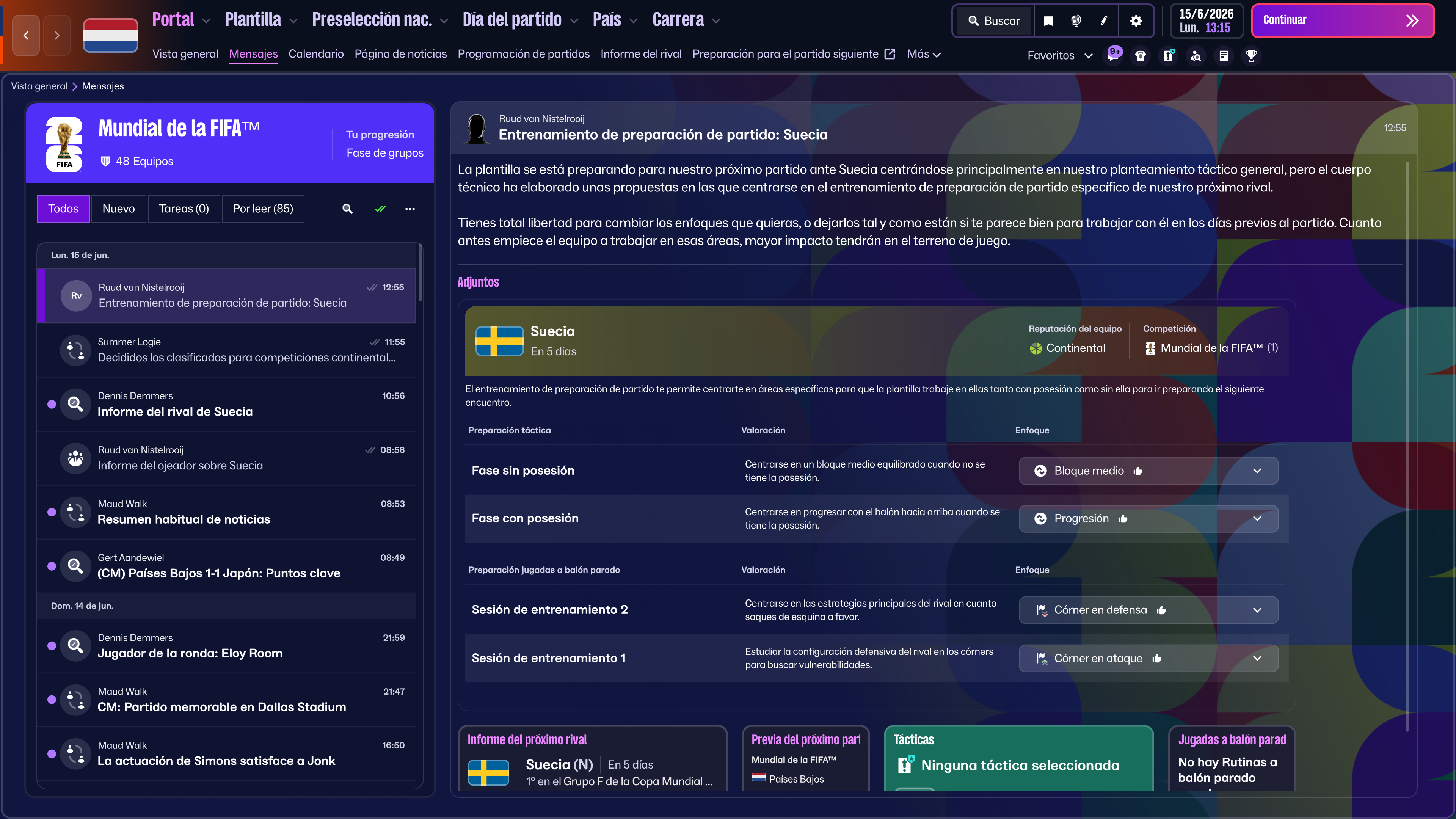 Match Preparation