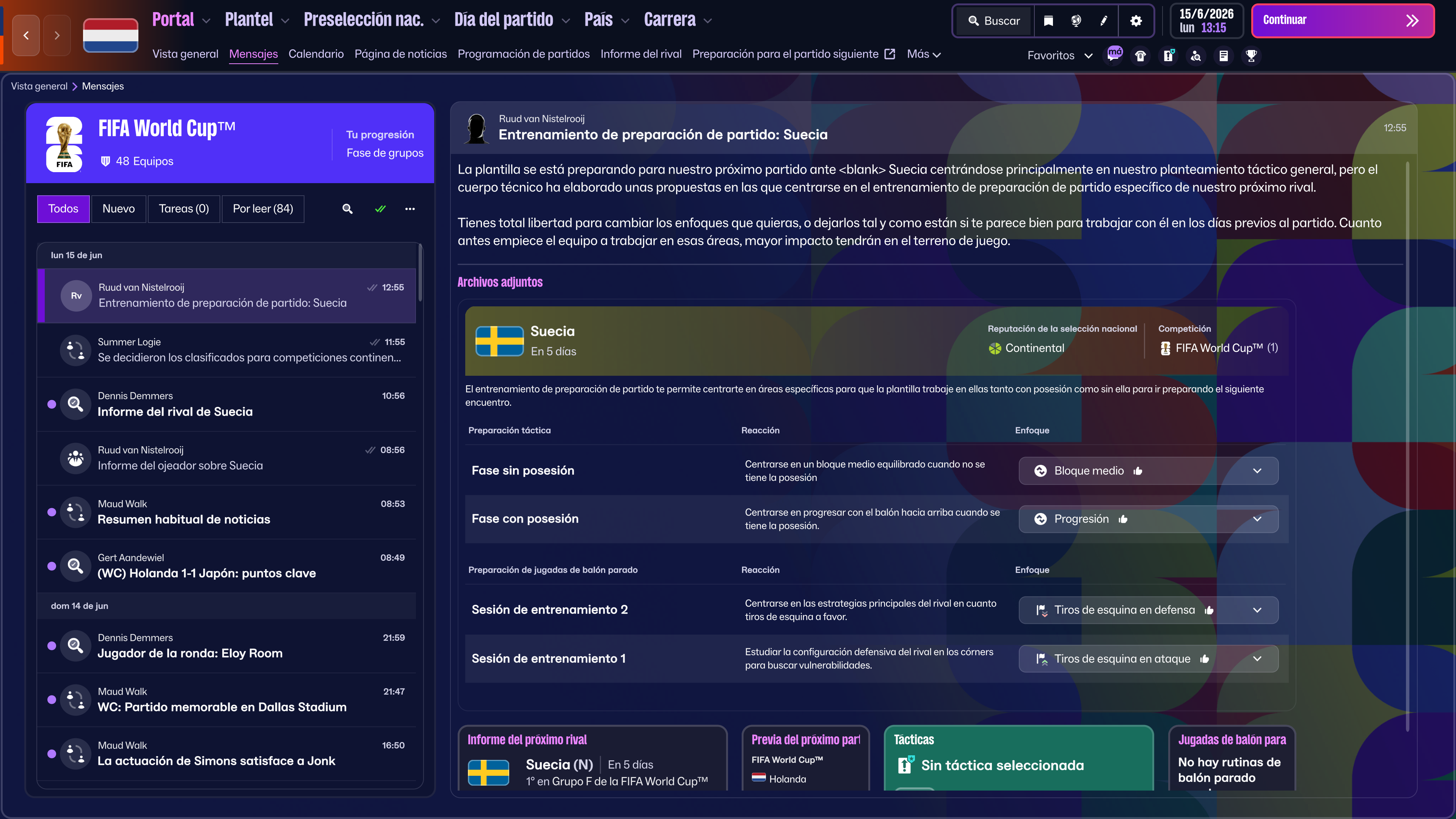 Match Preparation