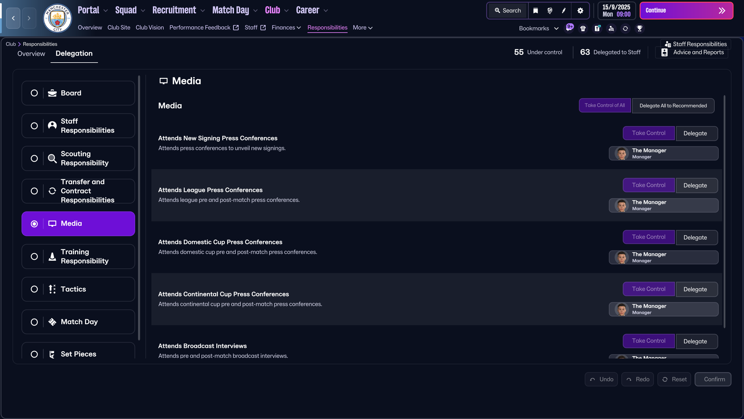 Media Responsibilities