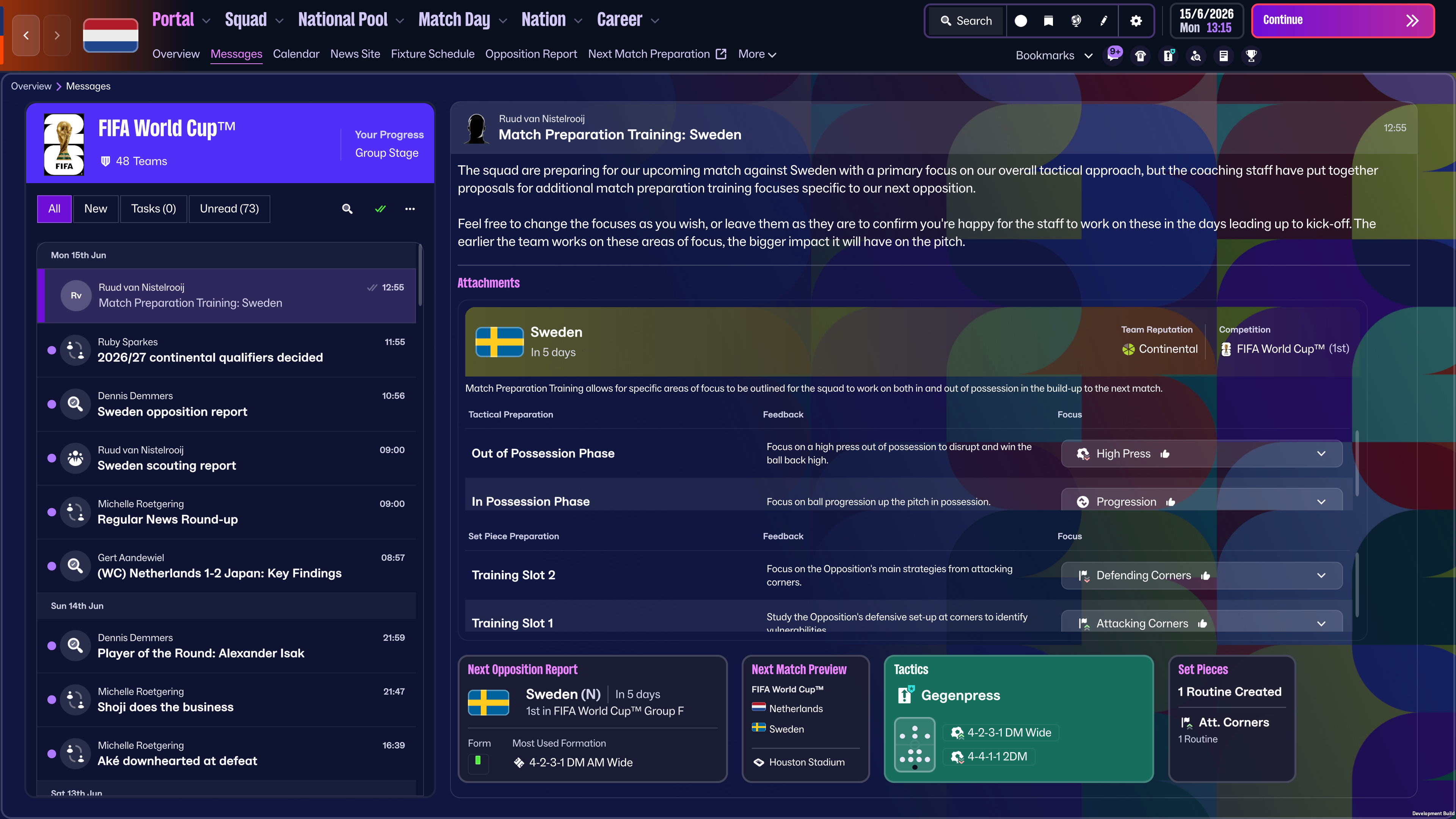 Match Preparation