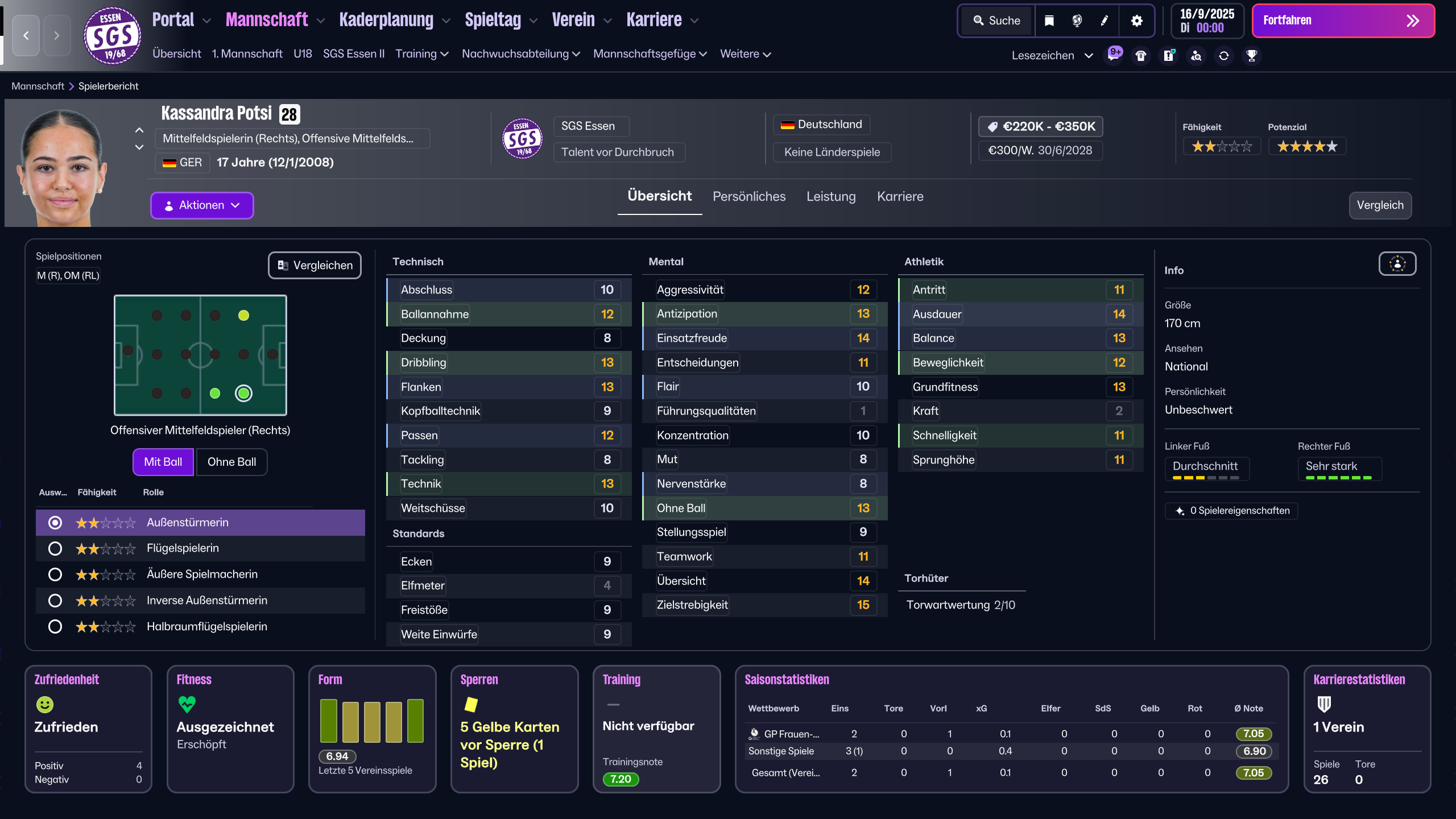 Potsi Player Profile