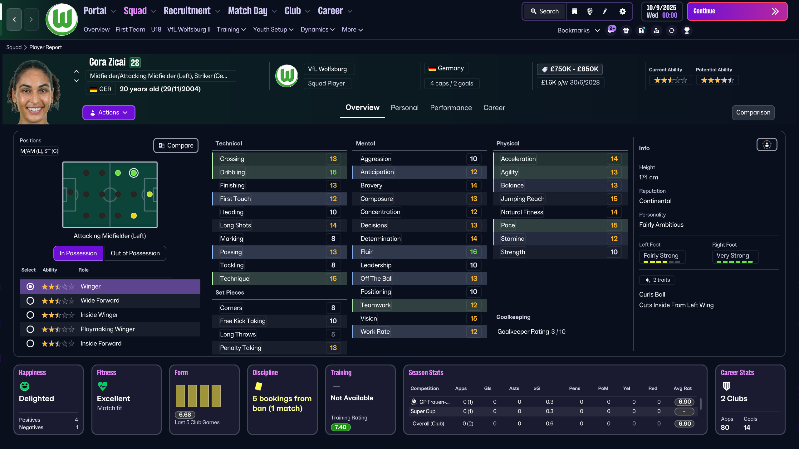 Zicai Player Profile