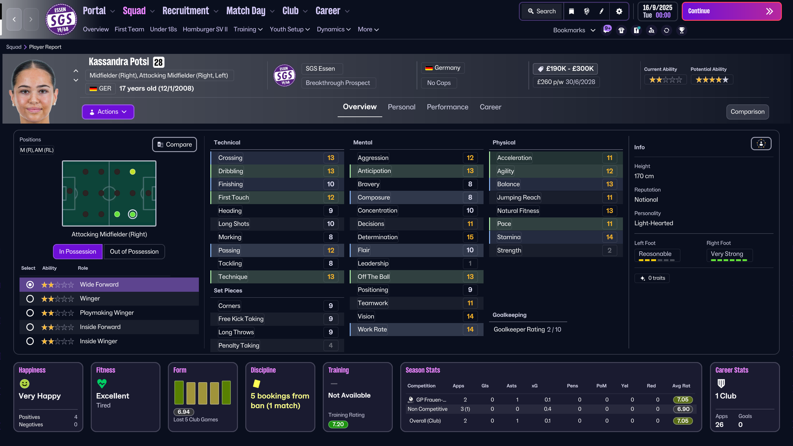 Potsi Player Profile