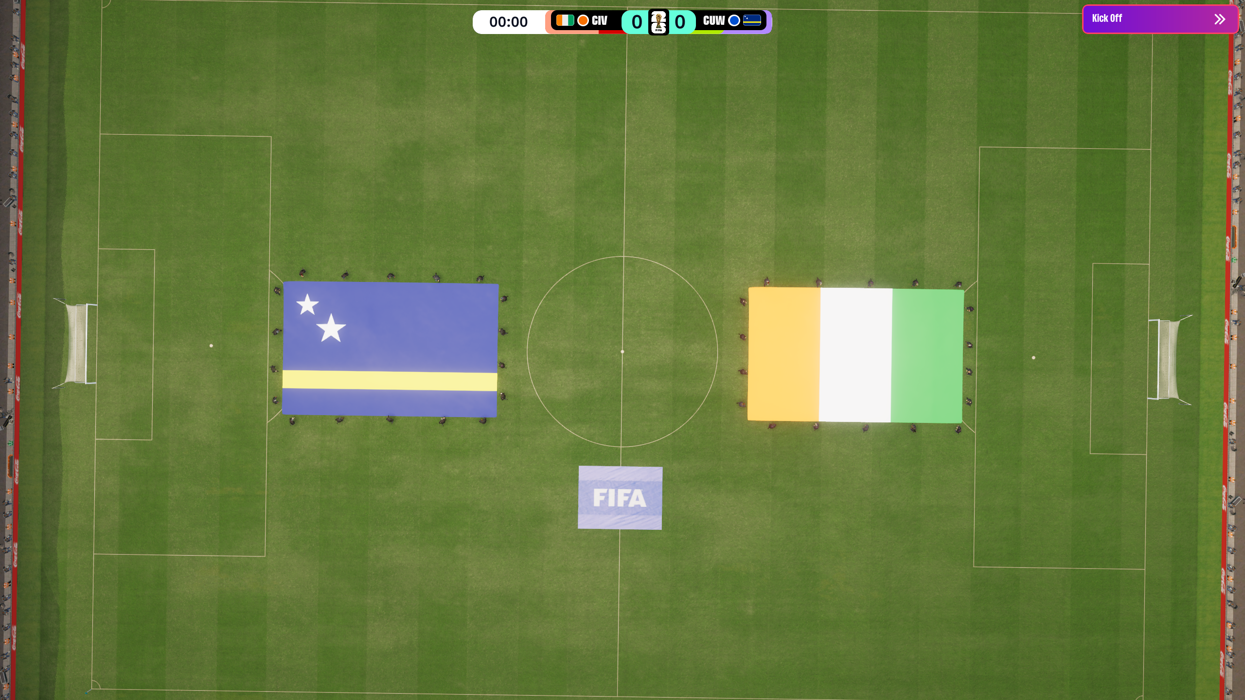 Cuaraco v Ivory Coast walkout flags